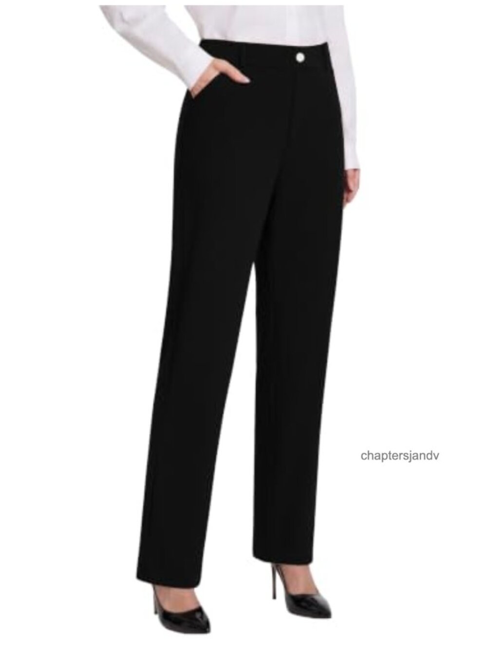 DLOODA Women's Dress Pants Stretchy High Waisted Work Pants Slacks